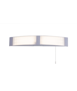 Sala Bathroom Wall Lamp c-w Shaver Socket & Pull Switch, 1 x 10W LED, 4000K, 900lm, IP44, White, 3yrs Warranty