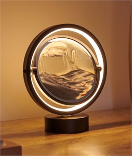 Meditative Sandscape LED Touch Lamp - Black or Gold