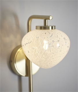 Handmade Decorative Wall Lamp - Teardrop Glass Shade