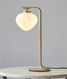 Handmade Decorative Table Lamp - Teardrop Glass Shade