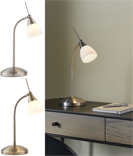 Touch Task Table Lamp - Chrome or Brass