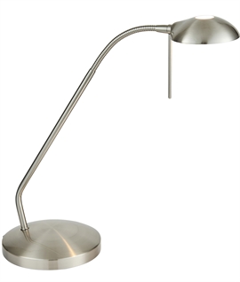 Chrome Adjustable Task Table Lamp 