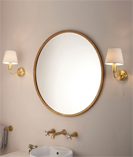 Curved Arm Bathroom Wall Light with Shade - IP44