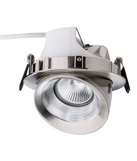 Scoop Lights for MR16 12v Lamps - Brushed Steel