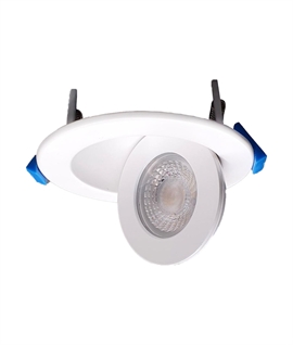 Adjustable CCT Fire-Rated LED Downlight - Bathroom Suitable