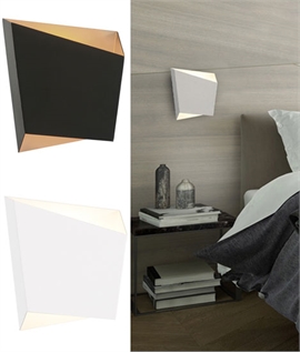 Asymmetric Wall Light - Wall Washing - Black or White