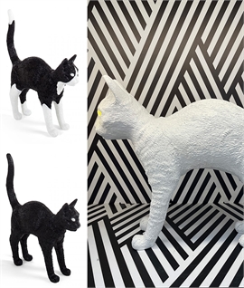 Seletti Jobby the Cat - LED Glowing Eyes Table Lamp