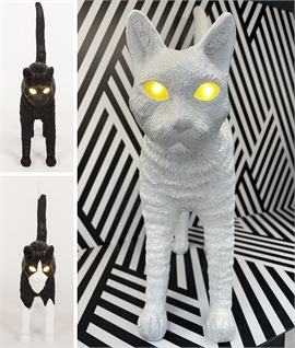Seletti Jobby the Cat - LED Glowing Eyes Table Lamp