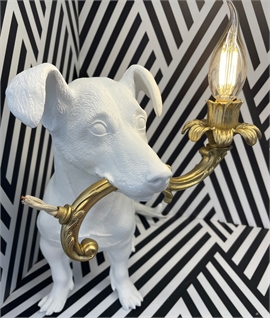 Rio Table Lamp - Jack Russell Dog with a Light