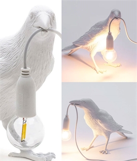 Seletti Bird Lamp White Waiting - Indoor Only