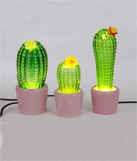 Cactus Sunrise - Handmade Table Lamp in 3 Designs