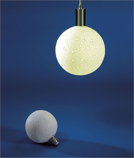 Decorative Moon Bulb E27 Base - Two Sizes