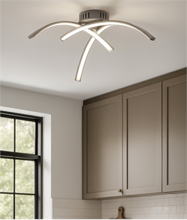 Flush Mounted 3-Arm LED Ceiling Light