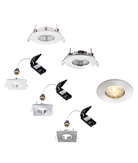 Shallow IP65 Fire Rated Downlight - Round or Square
