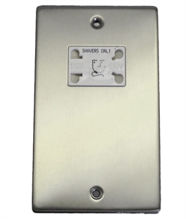 Dual Voltage Shaver Socket - White Socket