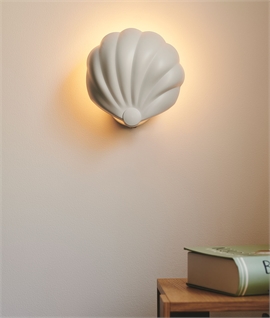 Shell Wall Light Providing Diffused Soft Light