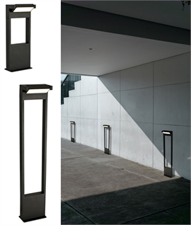 Graphite Black Adjustable Lamphead Exterior Lampposts IP54 Rated