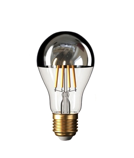 E27 7w LED Metallic Silver Crowned LED Lamp