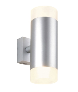 Up and Down Wall Light with Satin Glass