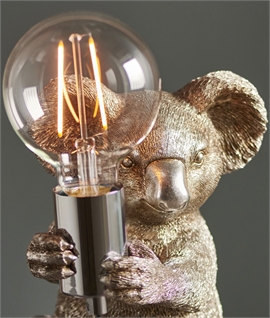 Koala Vintage Gold or Silver Table Lamp