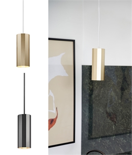 Multi-Facetted Metal Light Pendant for GU10 Lamp