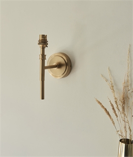 Brushed Aged Brass Single Arm Wall Light
