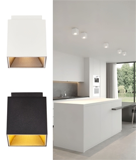 Single Square Surface Mounted Ceiling Light 