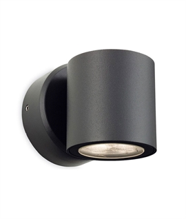 Single LED Exterior Wall Light in Graphite