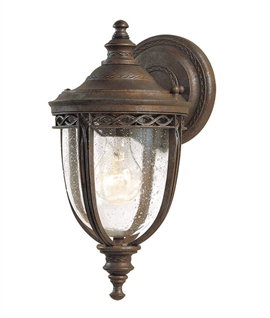 Period Style Bronze Exterior Bracket Lantern - 2 Sizes