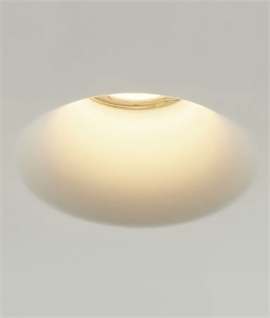 Trimless Plaster-in Downlight - Single Lamp Round