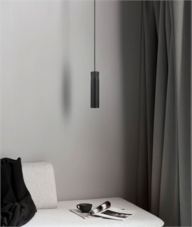 Nordic Single Pendant in Ash Wood & Matt Metal 