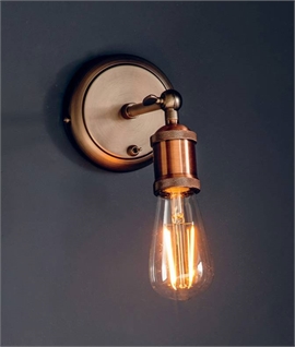 Adjustable Single Arm Industrial Wall Light