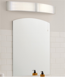 Curved LED Shaver Wall Light - Chrome