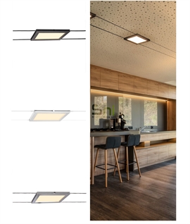 Rectangular Slimline LED Track Head for Tension Wire