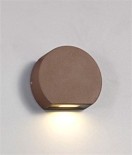 Low Level Dark Brown LED Wall Light - Warm White 3000k Low Level Dark Brown LED Wall Light - Warm White 3000k