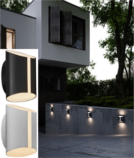 Exterior LED Wall Light with Dual Light Distribution