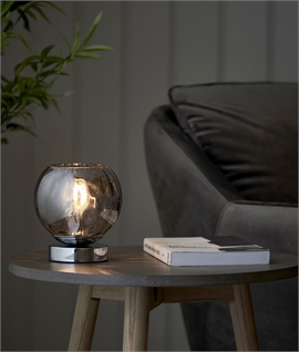 Single Table Lamp With Dimpled Shade