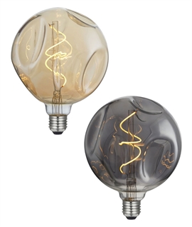 E27 Decorative LED Globe Lamp with Dimples - Two Colours