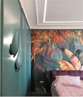 Plaster Leaf Design Wall Light - French Feuille Design