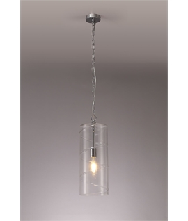 Soft Glowon Pendant, 1 Light E27, Polished Chrome-Clear