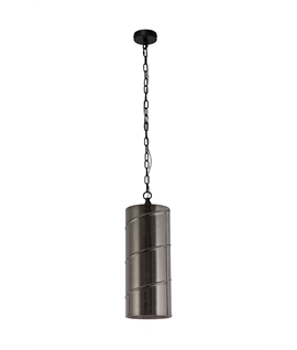 Soft Glowon Pendant, 1 Light E27, Matt Black-Smoked