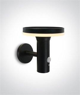 Solar Mushroom Exterior Wall Light - 3 Operating Modes