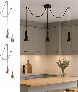 Spider Pendant with Shades - 3 or 5 Flex Options