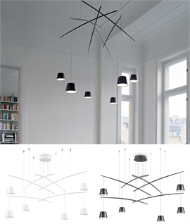 Suspended Balance 6 Light LED Pendant