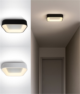 Square 45cm Edge Lit LED CCT Variable Flush Mounted Ceiling Light 