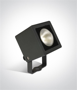 Anthracite Adjustable 7 watt LED Square Spike Light - IP65