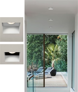 Trimless Square Fixed Recessed Downlight - IP65 Rated