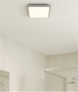 30cm Square White 25w LED Slim Ceiling Light - IP54