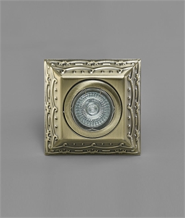 GU10 Recessed Lights For Period Houses - Antique Brass