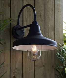 Farmhouse Curved Arm Hanging Exterior Wall Light